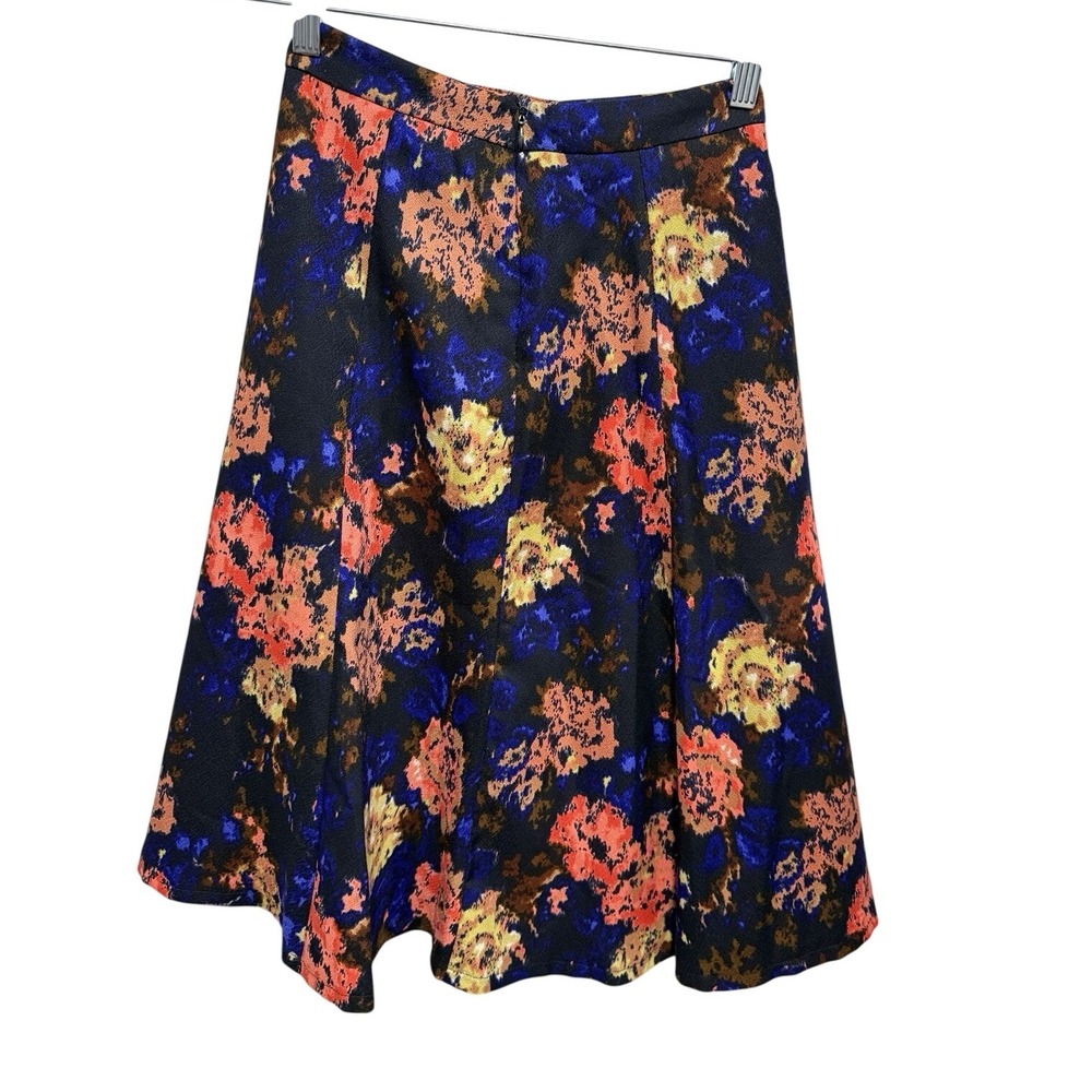 ASTR The Label Womens XS Blue Coral Floral Print A Line Skirt Whimsygoth‎ Preppy